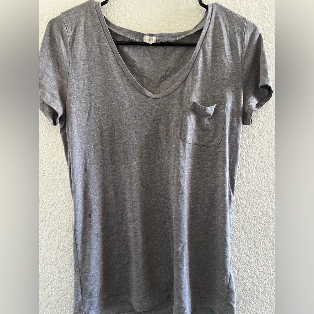 J Crew gray top, Size M